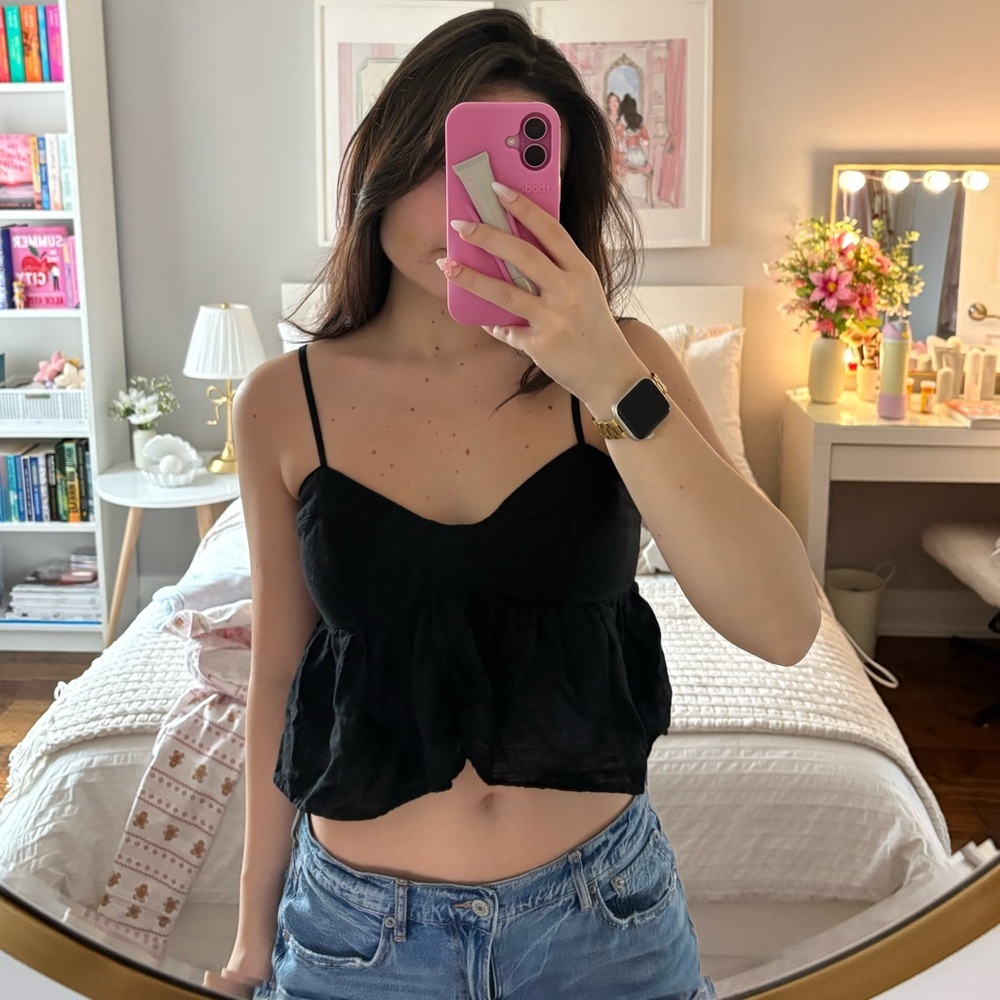 American Eagle Outfitters Black Camisole Top
